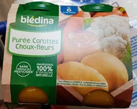 Mängden socker i Purée Carottes Choux-Fleurs 2x200g