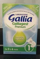 Mängden socker i Galliagest premium 1er age bib