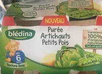 Mängden socker i Purée artichauts petits pois