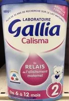 Mängden socker i GALLIA CALISMA RELAIS 2ème âge 900G de 6 à 12 mois