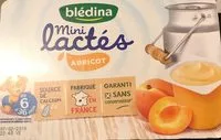 Mängden socker i Blédina Mini lactés 6x55g Abricot dès 6 mois