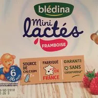 Mängden socker i Blédina Mini lactés 6x55g Framboise dès 6 mois