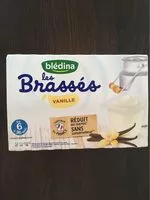 Mängden socker i Blédina Les Brassés Vanille 6x95g Dès 6 mois