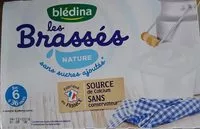 Mängden socker i Les Brassés saveur nature sans sucres ajoutés