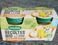 Mängden socker i BLEDINA LES RECOLTES BIO POTS 2x130g Pommes Ananas Dès 6 mois