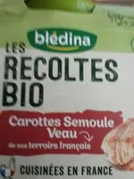 Mängden socker i BLEDINA LES RECOLTES BIO Carottes Semoule Veau 2x200g Dès 6 Mois