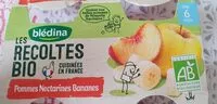 Mängden socker i Compote Pommes Nectarines Bananes