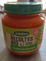 Mängden socker i BLEDINA LES RECOLTES BIO Carottes 2x130g Dès 4/6 Mois