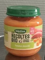 Mängden socker i BLEDINA LES RECOLTES BIO Patates Douces 2x130g Dès 4/6 Mois