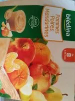 Mängden socker i Coupelles fruits Pommes Poires Mandarines