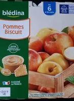 Mängden socker i BLEDINA COUPELLES FRUITS 8x100g Pommes biscuit dès 6 Mois
