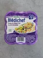 Mängden socker i BLEDICHEF 230g Fondue de Courgettes et petits Macaroni Dès 12 mois