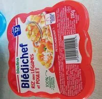 Mängden socker i BLEDICHEF 230g Riz aux Légumes et Poulet Dès 12 mois
