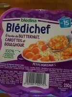 Mängden socker i BLEDINA BLEDICHEF Etuvée de Butternut, Carottes et Boulghour 250g Dès 15 Mois