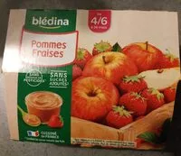 Mängden socker i BLEDINA COUPELLES FRUITS Pommes Fraises 4x100g Dès 4/6 Mois