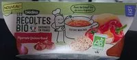 Mängden socker i LES RECOLTES BIO BOLS 2x200g Piperade Quinoa Boeuf Dès 12 mois