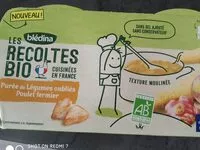 Mängden socker i BLEDINA LES RECOLTES BIO Purée de Légumes Oubliés Poulet Fermier 2x200g Dès 8 Mois