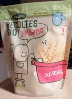 Mängden socker i LES RECOLTES BIO à mélanger Sachet Céréales 180g Blé Seigle Dès 6 mois