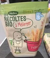 Mängden socker i LES RECOLTES BIO à mélanger Sachet Céréales 180g 7 Céréales Dès 6 mois