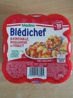 Mängden socker i BLEDICHEF 250g Ratatouille, Boulghour et Poulet Dès 18 mois