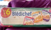 Mängden socker i BLEDICHEF X 6 Blanquette de Volaille / Farandole de Carottes et Pâtes Coquilles / Paëlla des tout-petits Dès 18 mois