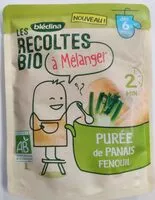 Mängden socker i LES RECOLTES BIO à mélanger Sachet 120g Purée de Panais Fenouil Dès 6 mois