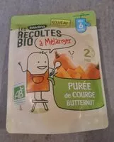Mängden socker i LES RECOLTES BIO à mélanger Sachet 120g Purée de Courge Butternut Dès 6 mois