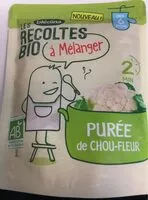 Mängden socker i LES RECOLTES BIO à mélanger Sachet 120g Purée de Chou-Fleur Dès 6 mois