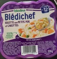 Mängden socker i BLEDICHEF 230g Risotto aux Petits Pois et Carottes Dès 12 mois