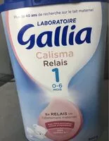 Mängden socker i GALLIA CALISMA RELAIS 1er âge 900g De 0 à 6 mois