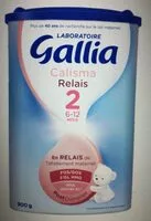 Mängden socker i GALLIA CALISMA Relais 2ème âge 900G de 6 à 12 Mois