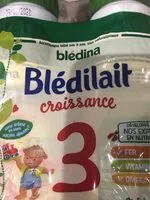 Mängden socker i BLEDINA BLEDILAIT Croissance 3 Nature 4x500ml De 1 à 3 Ans
