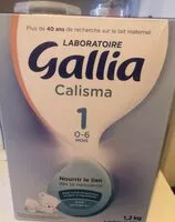 Mängden socker i GALLIA Calisma 1 Bag in Box 1,2 KG De 0 à 6 mois