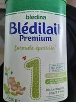 Mängden socker i Bledilait lait infantile premium 1 formule épaissie