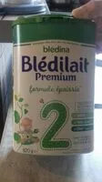 Mängden socker i BLEDILAIT Premium formule épaissie 2ème âge 820g De 6 à 12 Mois
