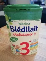 Mängden socker i BLEDINA BLEDILAIT Croissance + 900g de 12 Mois à 3 Ans