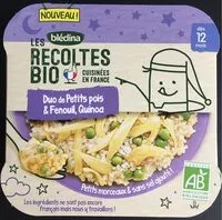 Mängden socker i Duo de Petits Pois & Fenouil, Quinoa