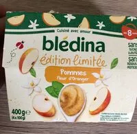 Mängden socker i BLEDINA COUPELLES FRUITS Edition Limitée F 4x100g Dès 8 Mois