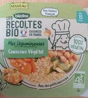 Mängden socker i BLEDINA LES RECOLTES BIO Couscous Végétal 250g Dès 15 Mois