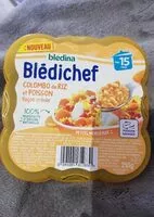 Mängden socker i BLEDINA BLEDICHEF Colombo de Riz et Poisson 250g Dès 15 Mois
