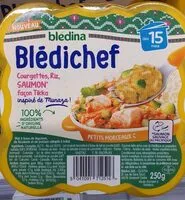 Mängden socker i Blédichef courgette, riz, saumon façon tikka