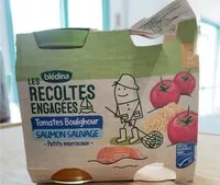 Mängden socker i Les recoltes engagees tomate boulghour saumon sauvage