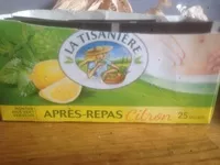 Mängden socker i Après Repas Citron Menthe Anis vert Verveine Citron