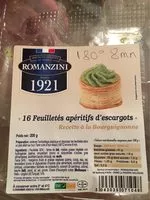 Mängden socker i Feuilleté aperitif escargots