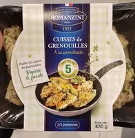 Mängden socker i Cuisses de grenouilles