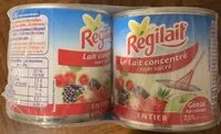 Mängden socker i Lait concentré non sucré entier