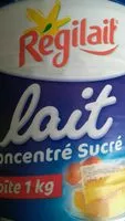 Mängden socker i Lait concentré sucré
