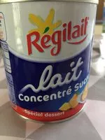 Mängden socker i Lait concentré sucré