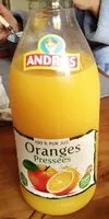 Mängden socker i Pur jus oranges pressées