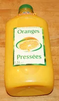 Mängden socker i Oranges Pressées